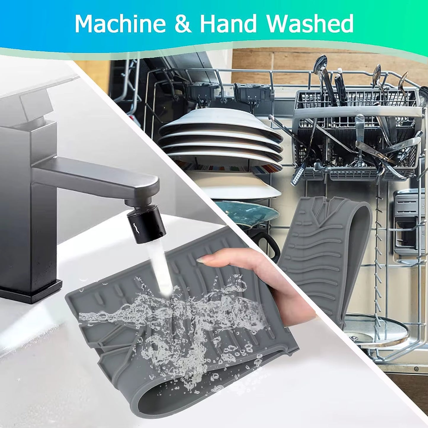 FLORIFY™|Silicone Faucet Splash Guard Mat for Kitchen & Bathroom